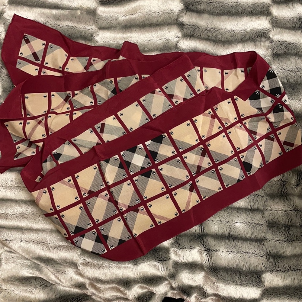 Burberry Silk Long Narrow Scarf